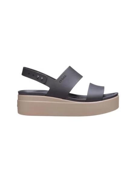 Éksarkú félcipő Crocs fekete