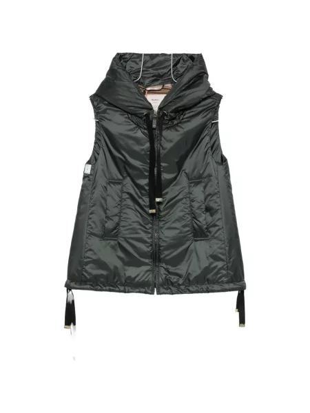 Vestă Max Mara cu glugă verde