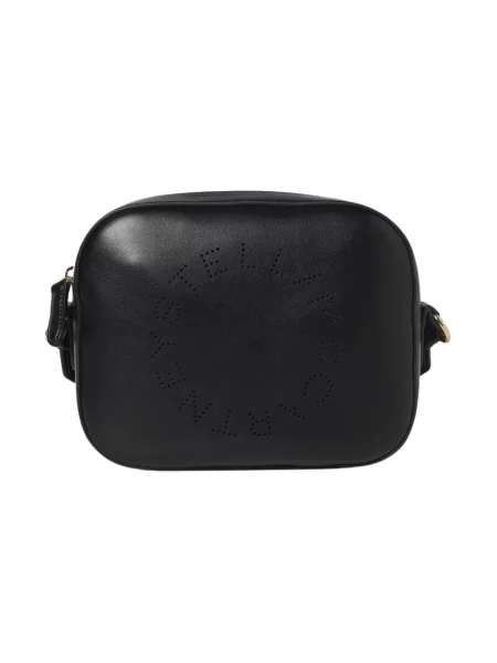 Torebka crossbody Stella Mccartney z logo czarna