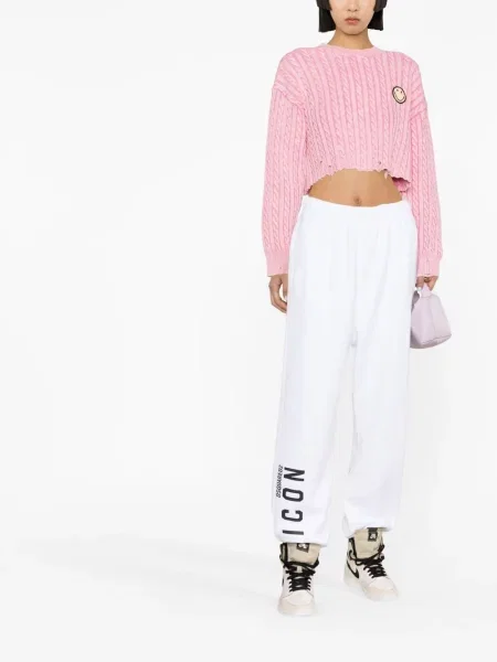 Džersio kelnės Dsquared2 balta