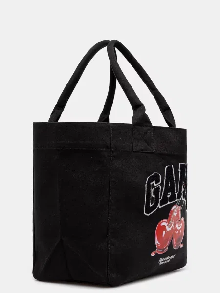 Ganni Torebki Kobieta ONE SIZE Średnia Torba Tote Cherry czarny