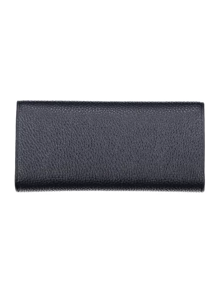 Lniany portfel Tommy Hilfiger niebieski