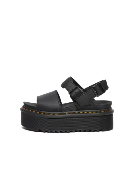Sandały Dr. Martens skórzane czarne