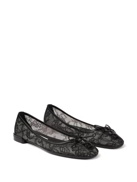 Balerini Jimmy Choo din dantelă negru