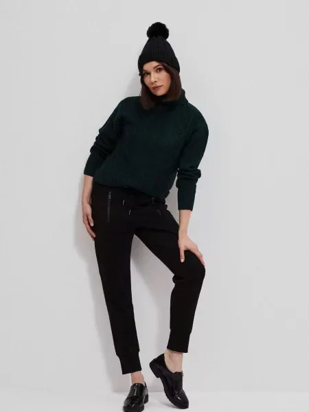 Trening Marisse cu buzunare cu fermoar negru