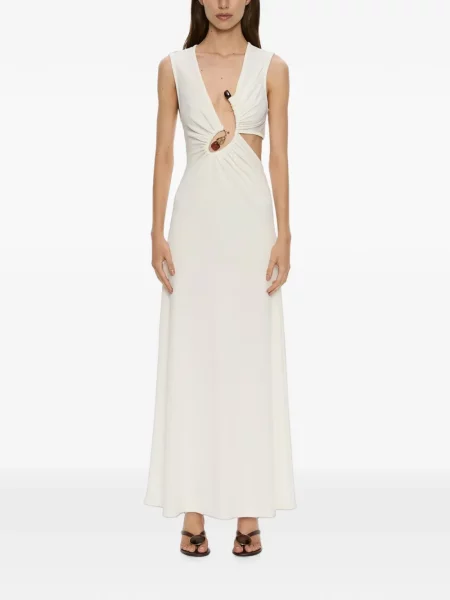 Rochie maxi Christopher Esber alb