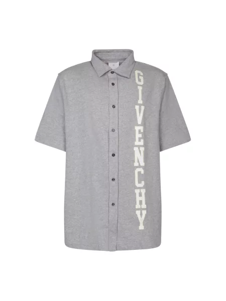 Koszula z krótkim rękawem Givenchy z dżerseju szara