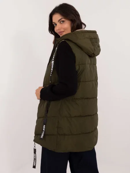 Vestă Fashionhunters kaki