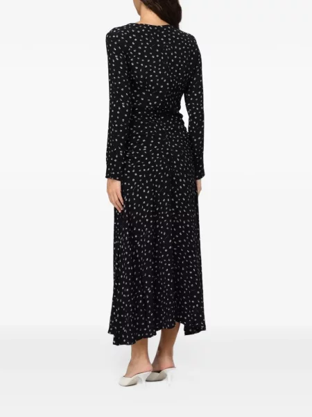 Rochie midi Mar De Margaritas cu model floral cu imagine negru