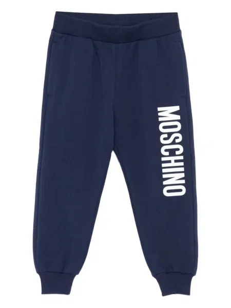 Spodnie dziecięce Moschino niebieskie