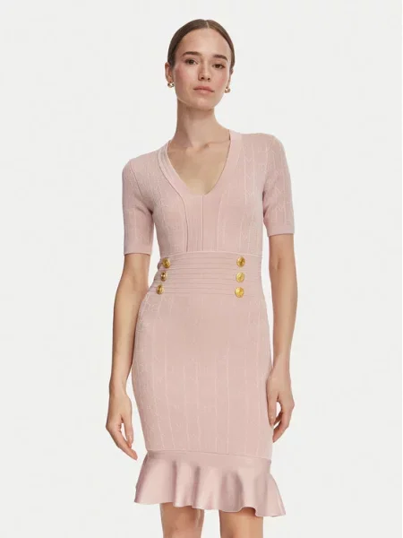 Marciano by Guess šaty s viskózou YAMNA ružová