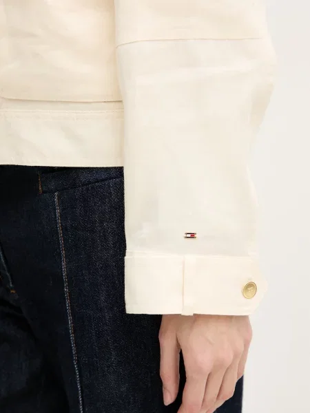 Tommy Hilfiger яке дамско от лен бежово