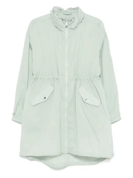 Palton Add cu broderie verde