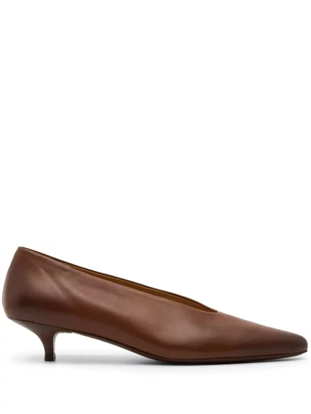 Pantofi cu toc Marsell din piele maro