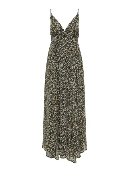 ONLY Rochie ELIZA maro / verde pastel negru