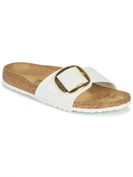 Natikači Birkenstock z zaponko bela