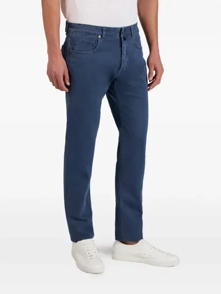 Pantaloni Incotex cu 5 buzunare albastru