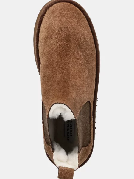 Замшевые сапоги Copenhagen коричневые