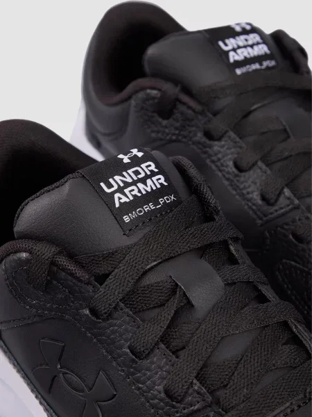 Кожаные повседневные кроссовки Under Armour черные