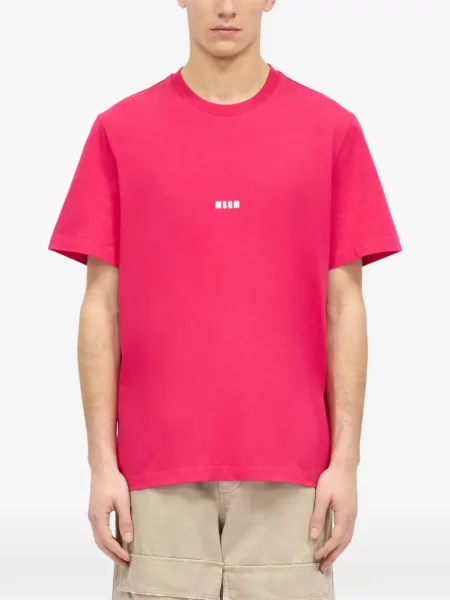 Tricou Msgm cu autograf roz