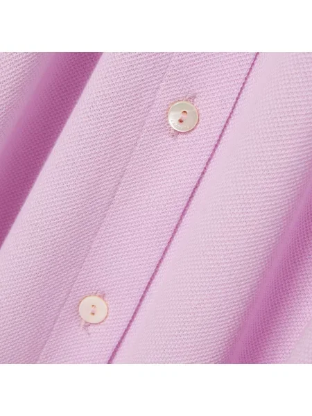 Lacoste Rozkloszowana Sukienka Polo Z Piki różowa