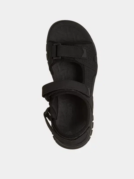 Кожаные сандалии Skechers черные