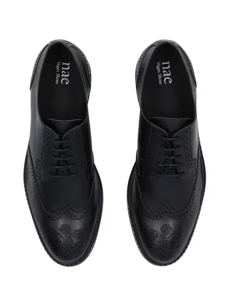 Šnurovacie poltopánky Nae Vegan Shoes čierna
