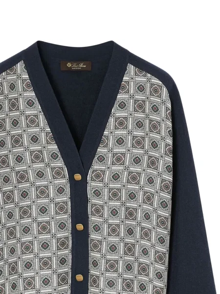 Cardigan Loro Piana albastru