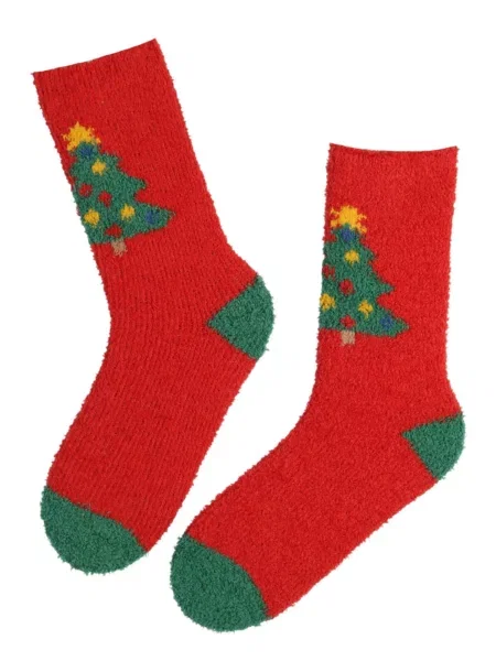 Sokisahtel Čarape BUDAPEST warm Christmas socks' crvena