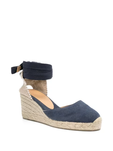 Espadrile Castaner cu pană albastru