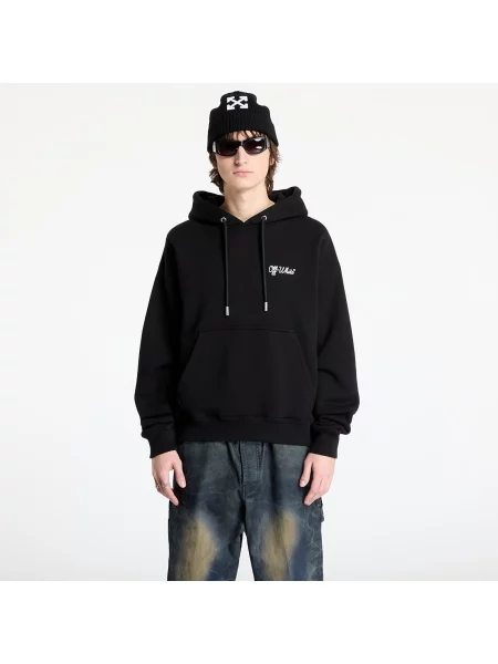 Sweatshirt Off-White Script Skate Hoodie Black/ White M bela