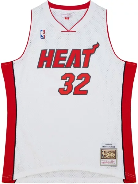 Cămașă Mitchell & Ness din jerseu alb