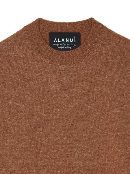 Pulover Alanui cu decolteu rotund maro