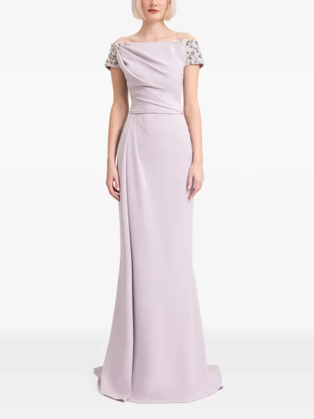 Rochie Gemy Maalouf cu mărgele de costum violet