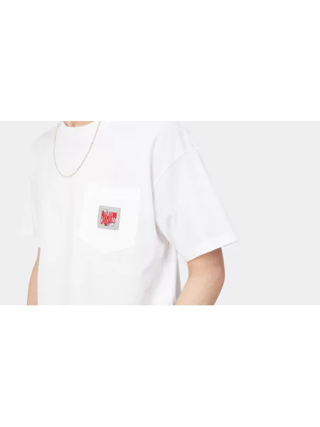 Carhartt WIP S/S Stretch Pocket T-Shirt White Mężczyźni Koszulki Carhartt WIP Size: S biały