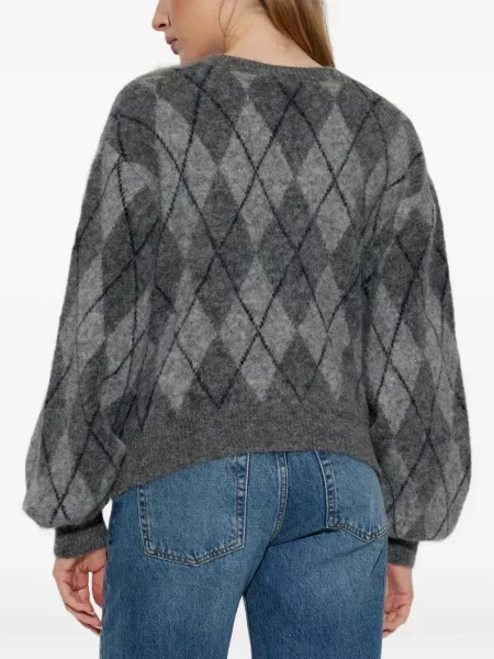 Kardigan Gestuz w kratkę szary