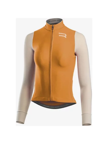 Koszulka rowerowa Finisseur Pro Race Skin długi rękaw pomarańczowo-biały XXS biała