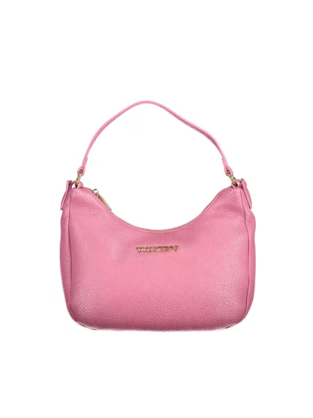 Lniana torebka Valentino By Mario Valentino różowa