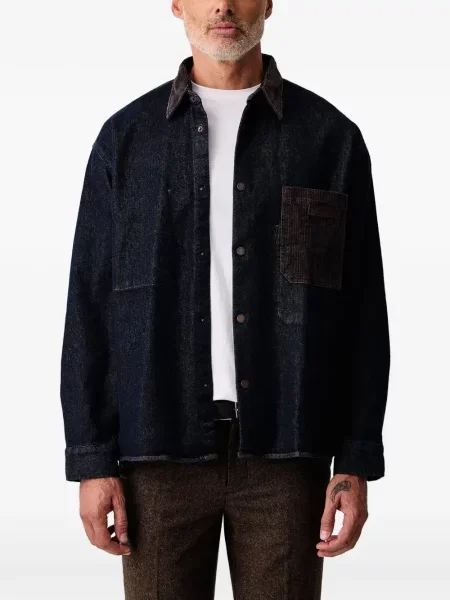 Samt traper košulja Armani Exchange plava