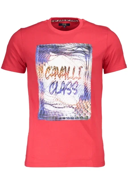 Tricou Cavalli Class scurt roșu