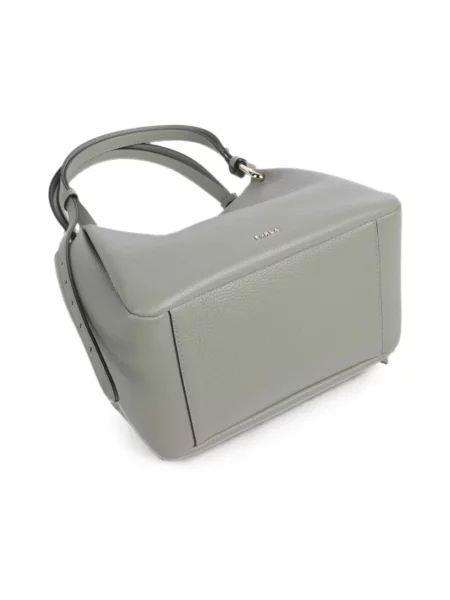 Torebka Furla skórzana szara