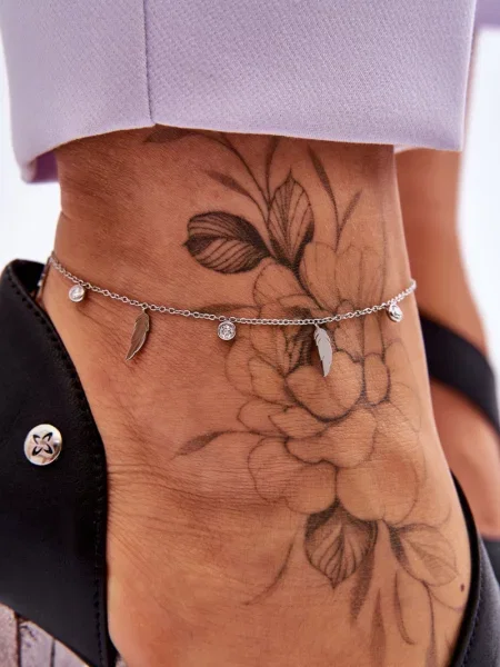 Zapestnica Glam Chic s perjem rjava