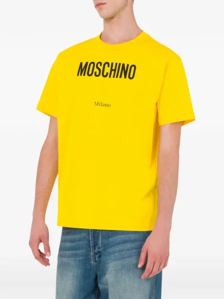 Tricou Moschino cu imagine galben