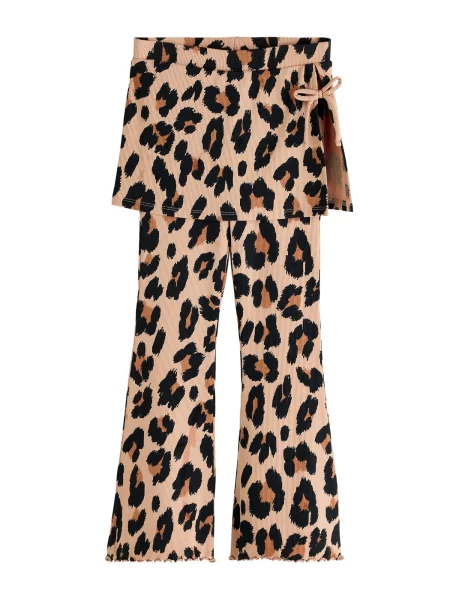 Next Pantaloni crem / maro caramel negru