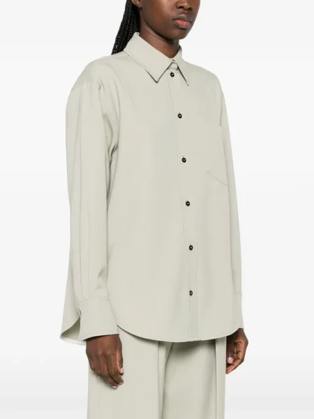 Cămașă Victoria Beckham verde