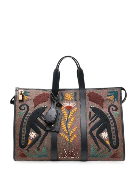 Geantă shopper Etro cu broderie cu model paisley