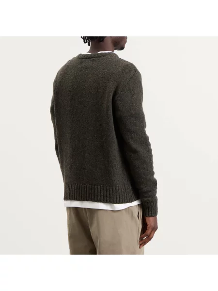 Sweter Folk oliwkowy
