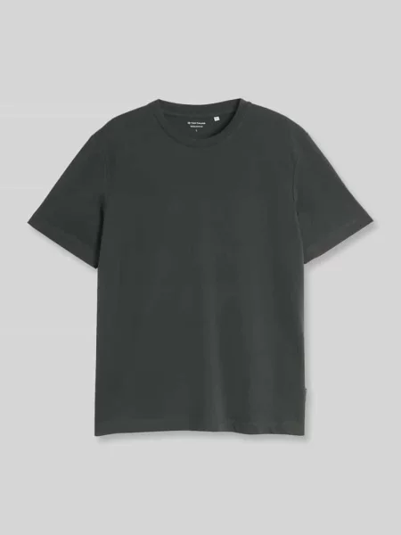 T-shirt o kroju relaxed fit z mieszanki bawełny Tom Tailor oliwkowa