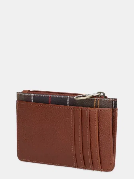 Шкіряний гаманець Barbour коричневий