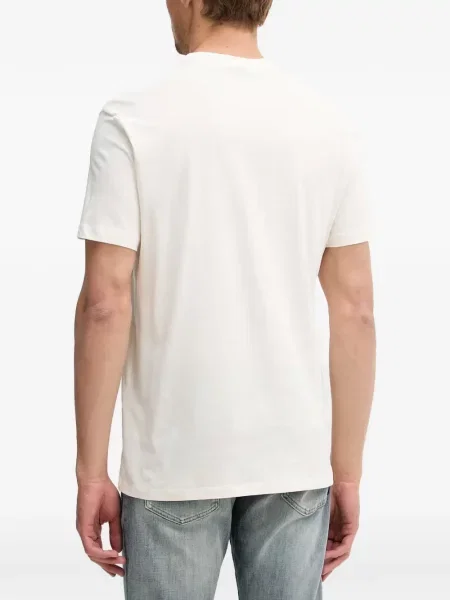 Scurt tricou Armani Exchange cu imagine alb